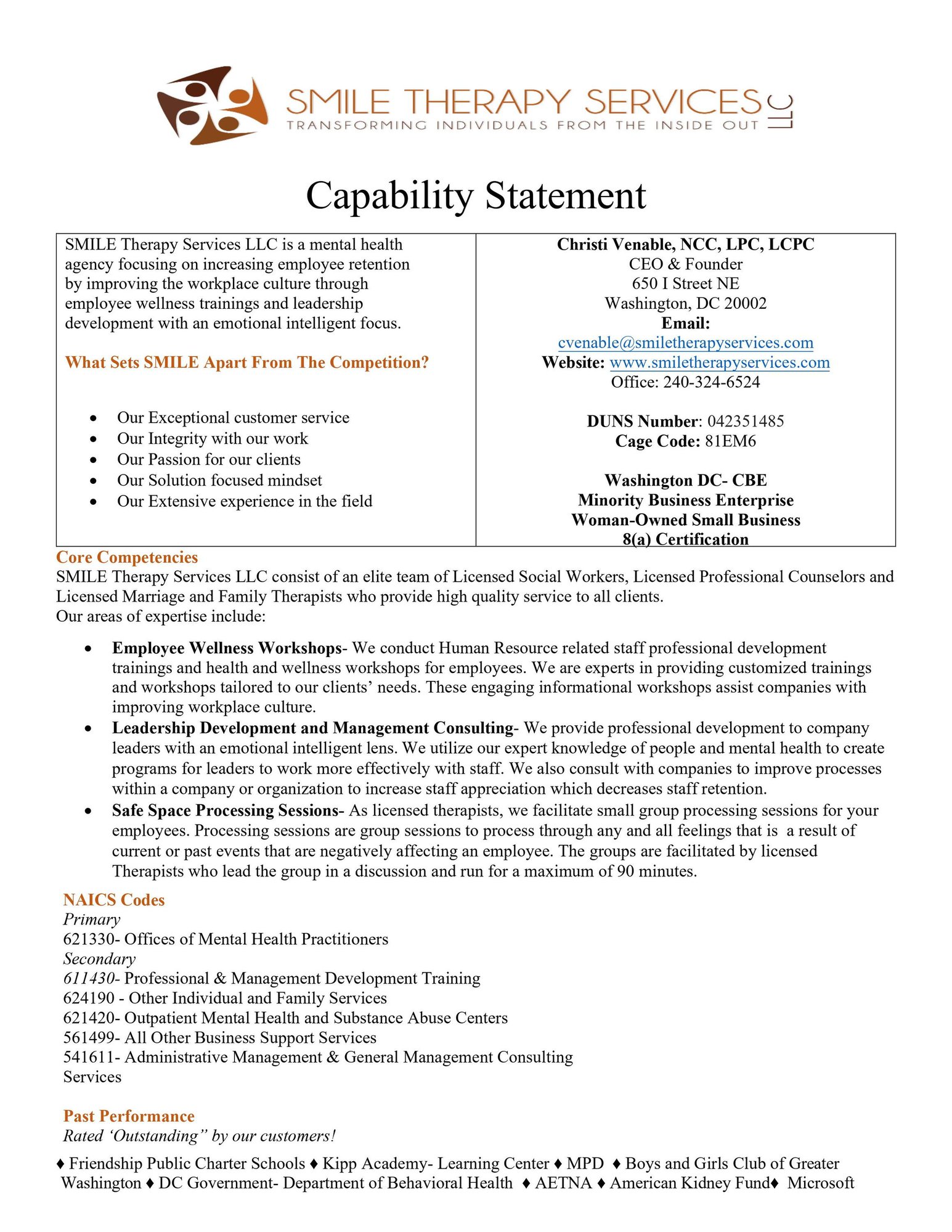 Capabilities Statement 